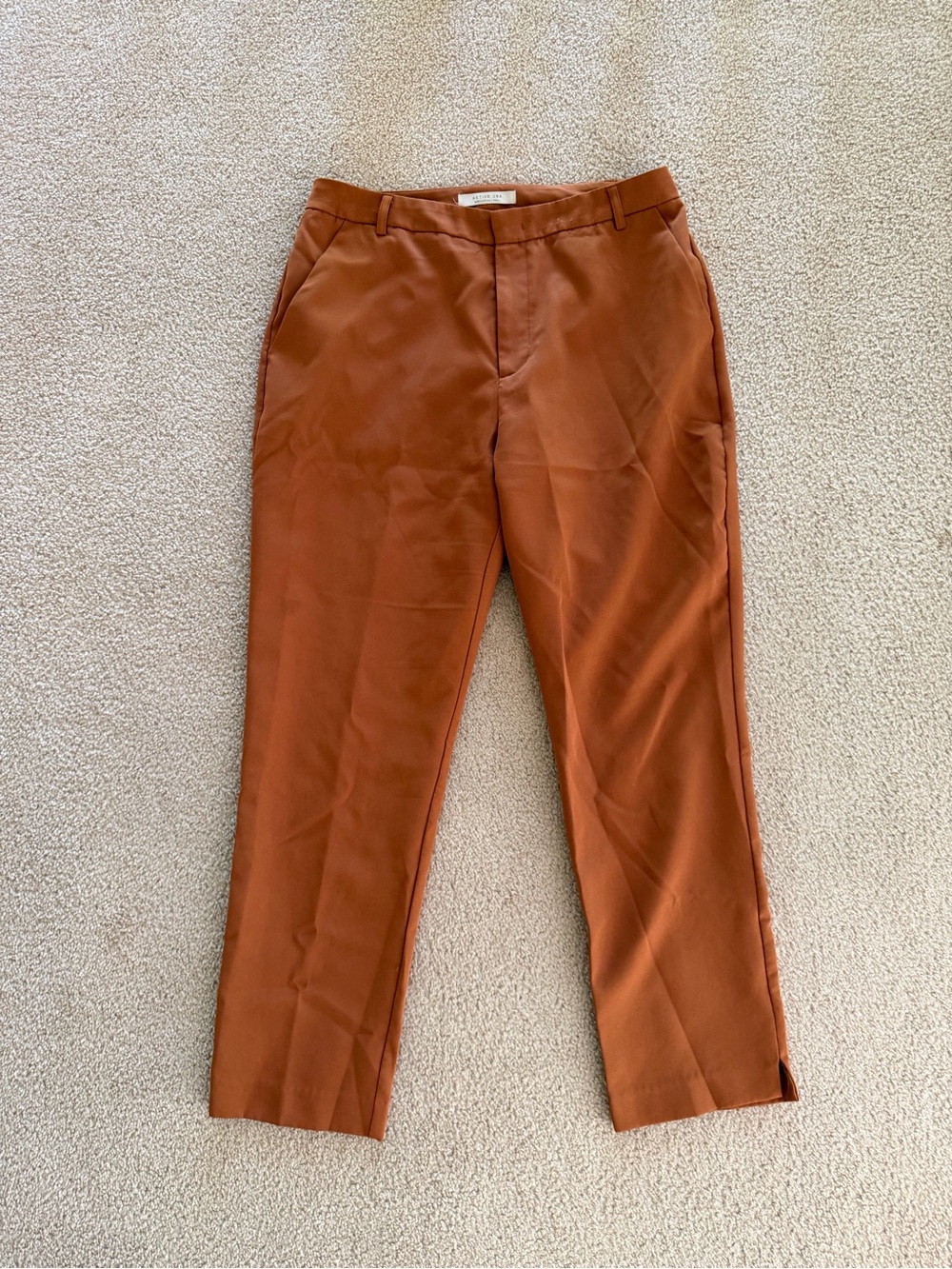 Tailored Women’s Dress Pants - Rust Brown